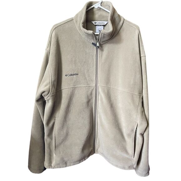 Men’s XL Columbia fleece jacket. Zippered pockets hiking outdoors. - Picture 1 of 4